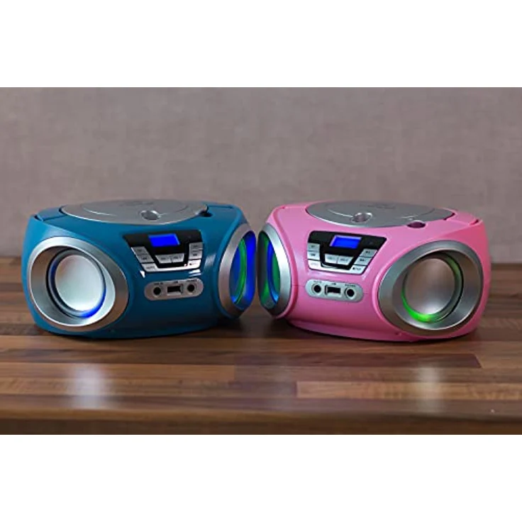 Cyberlux CD-Player mit LED-Beleuchtung in Pink – Bild 7