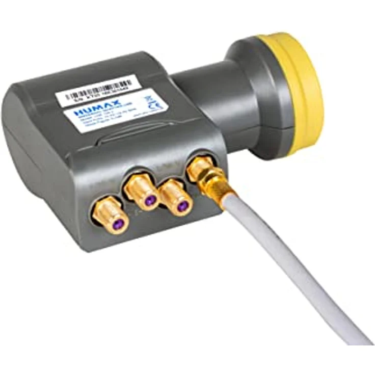 Humax Gold Quattro LNB, digitales Satelliten universal LNB für Multischalterbetrieb inkl. LTE-Filter, Wetterschutzgehäuse und F-Steckern für besten Satempfang in HD, Full HD, UHD, 4K und 8K – Bild 4
