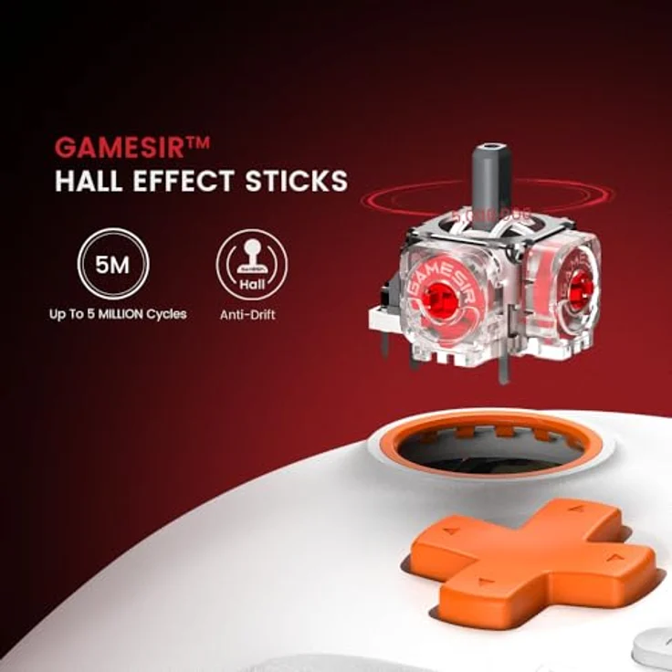 GameSir T7 Kabelcontroller Joystick – Ergonomisches Design, Plug-and-Play, kompatibel mit Xbox One S, Xbox Series X und Windows 10/11, Weiß – Bild 2