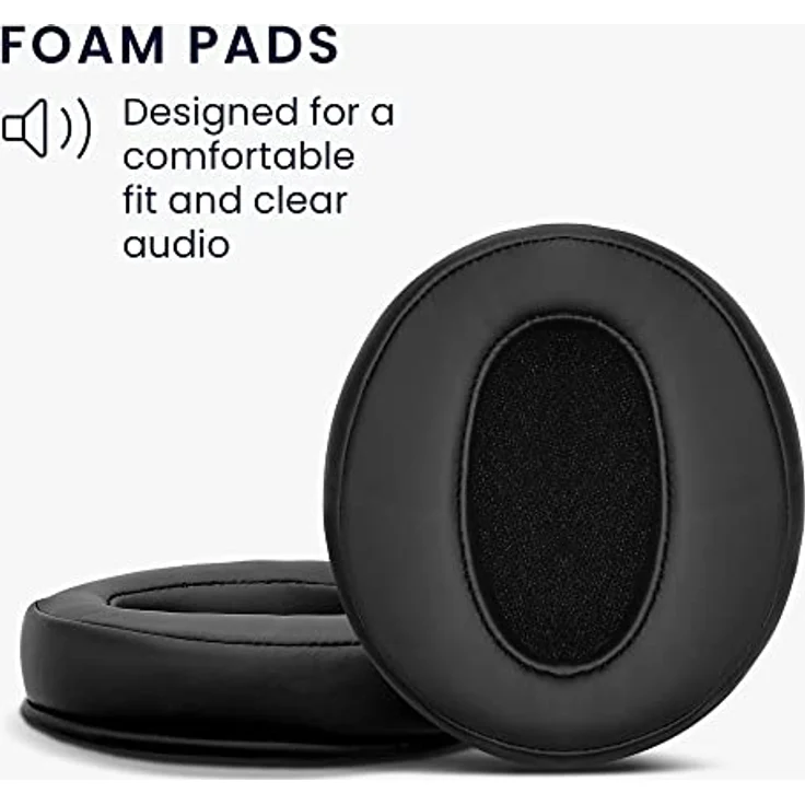 kwmobile Kopfhörer (2x Ohrpolster für Sennheiser HD 450BT - Kunstleder Ersatz Ohr Polster für Overear Headphones) – Bild 4