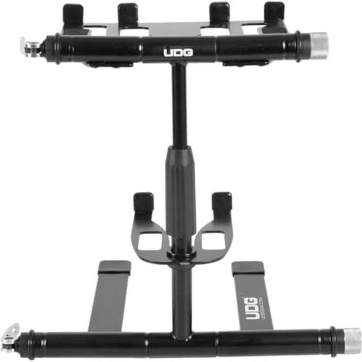 UDG Ultimate DIGI Laptop Stand Black, höhenverstellbarer Laptopständer für 13"-18" Laptops, max. Traglast 12 kg, mit Anti-Rutsch-Teller und abnehmbarem Unterteller – Bild 4