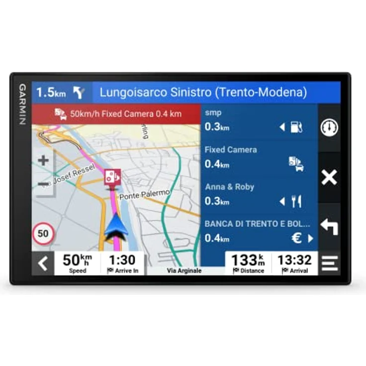 Garmin DriveSmart 86 MT-S, Navigationsgerät mit 8 Zoll HD-Display, 3D-Europakarten, Verkehrsinfos in Echtzeit, Sprachsteuerung, inklusive Umweltzonen – Bild 4