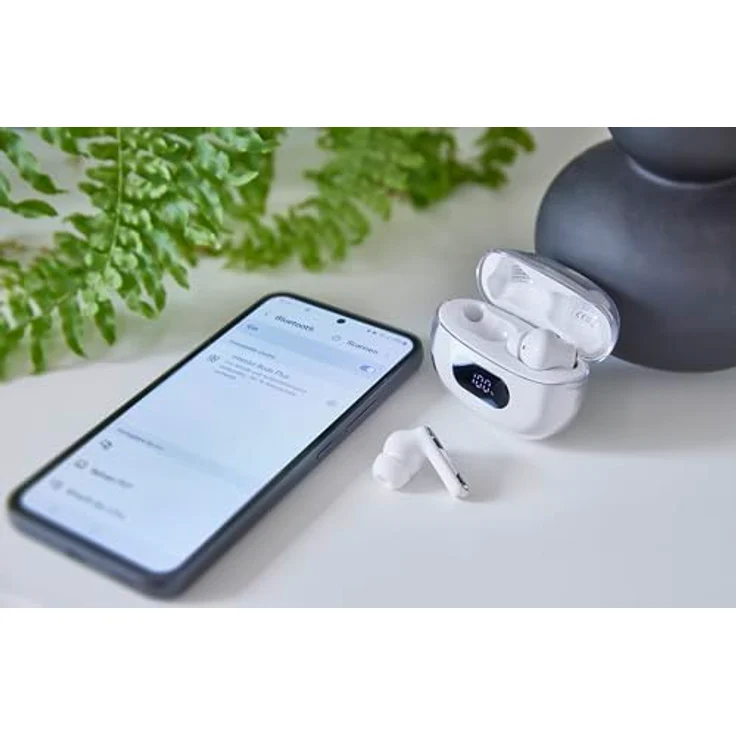 Intenso Buds Earphone Plus T312AE White, kabellose In-Ear-Kopfhörer mit Freisprechfunktion und 7,5 Stunden Akkulaufzeit – Bild 8