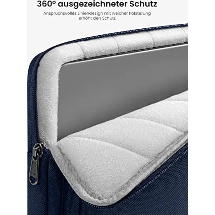 tomtoc 360 Protective Laptop Schultertasche 13-13.5 Inch dunkelblau – Bild 3