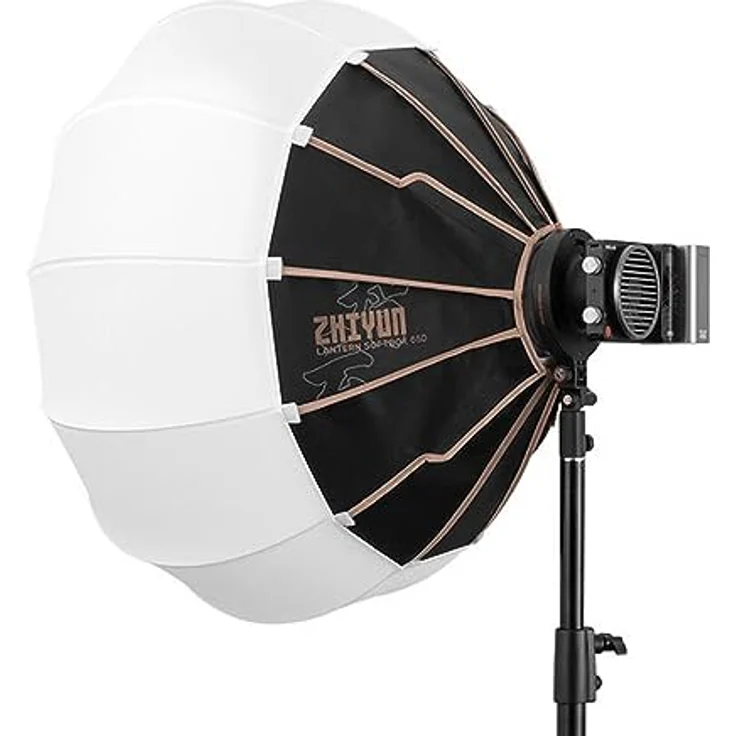 Zhiyun Lantern Softbox (Bowens Mount), 18.50 cm, Softbox + Reflektor, Fotostudio-Equipment, Weiches und gleichmäßiges Licht, Leicht und mobil einsetzbar, Hochwertige Materialien – Bild 6