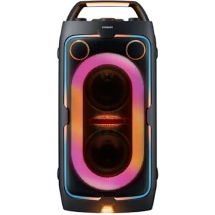Samsung Sound Tower MX-ST40F (2025) Partylautsprecher mit 160 W, Dual-Subwoofern, spritzwassergeschützt (IPX4), Partybeleuchtung und 12 Stunden Akkulaufzeit – Bild 2