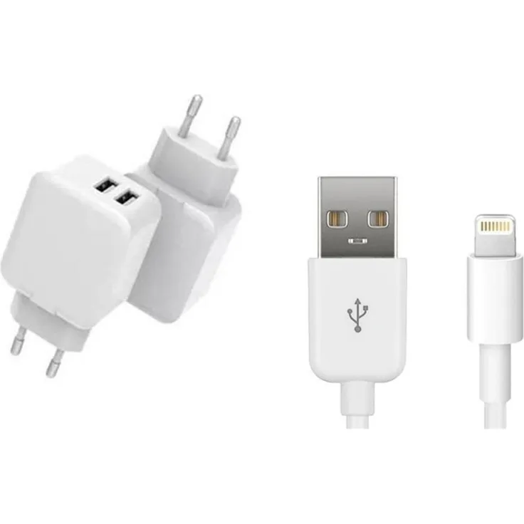 CoreParts Charger für iPhone & iPad, 12 W USB Ladegerät, Weiß, CE-zertifiziert und hohe Effizienz