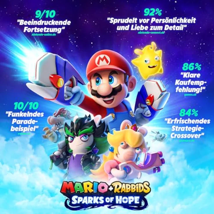 Ubisoft Mario + Rabbids Sparks of Hope - Gold Edition (Code in a box) - [Nintendo Switch] - Strategische Kämpfe in der Galaxie – Bild 2