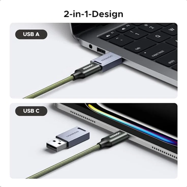 UGREEN Kartenleser mit USB-C und USB-A, DUALER KARTENBETRIEB für SD/TF, inkl. Speicherbox für 6x SD, 4x TF und 1x SIM, kompatibel mit iPhone 17 Serie, iPad und Laptop – Bild 5