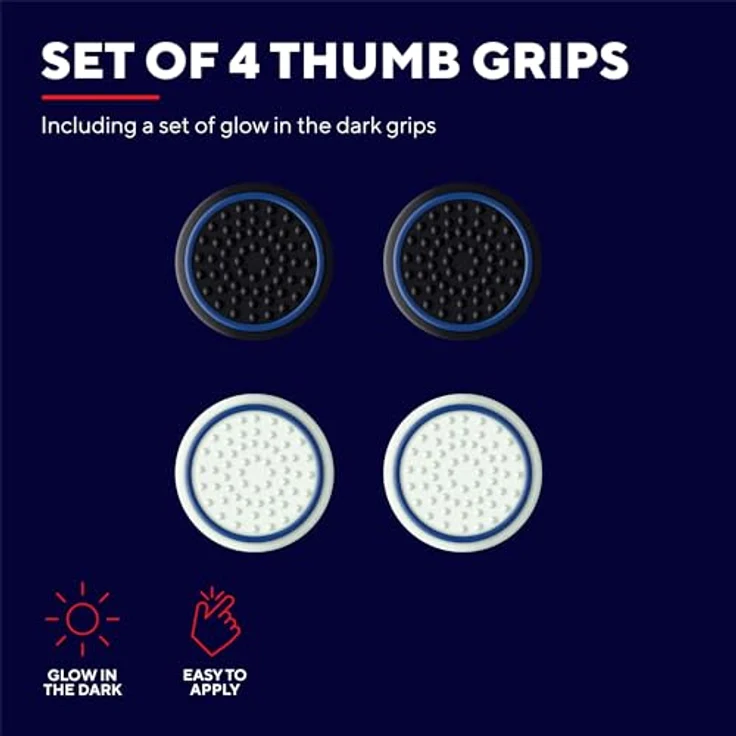 Trust 24170 Gaming GXT 266 4-er Pack Daumenauflagen für PS5, Thumb Grips, Schwarz – Bild 4