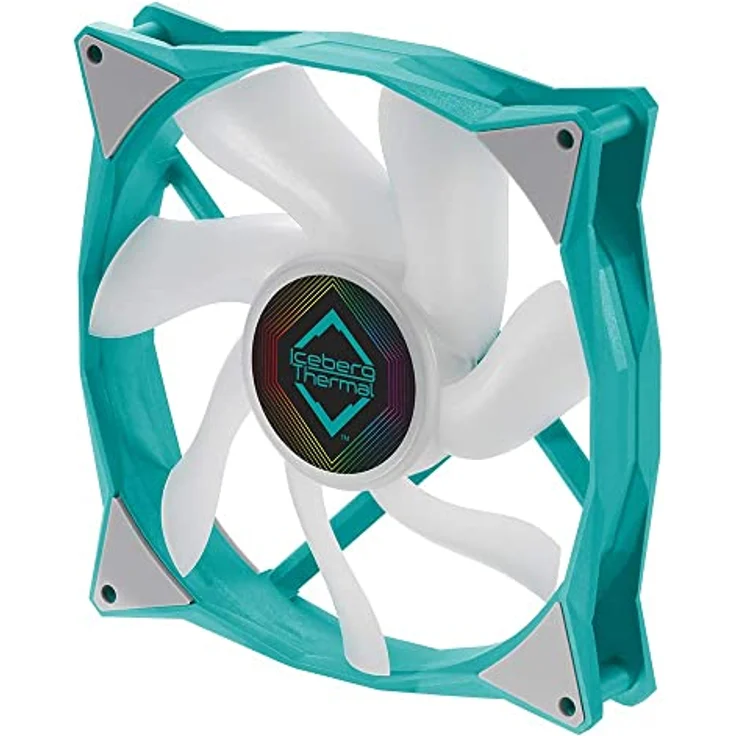 Iceberg Thermal IceGALE Adressable RGB 140 mm PWM Dual Kugellager ARGB Gehäuselüfter, Blaugrün – Bild 2