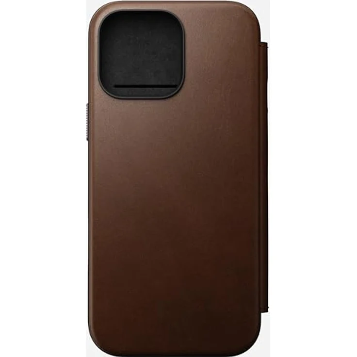 Nomad Modern Leather Folio für Apple iPhone 16 Pro, Smartphone Hülle mit Kartenfächern, Braun – Bild 6