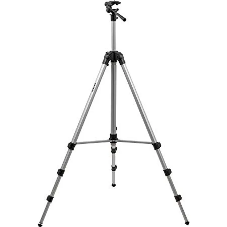 Stier STIER Stativ 250, Aluminium Baustativ mit verstellbarer Höhe von 88 bis 250 cm, für Laser und Nivelliergeräte, inkl. Tragetasche