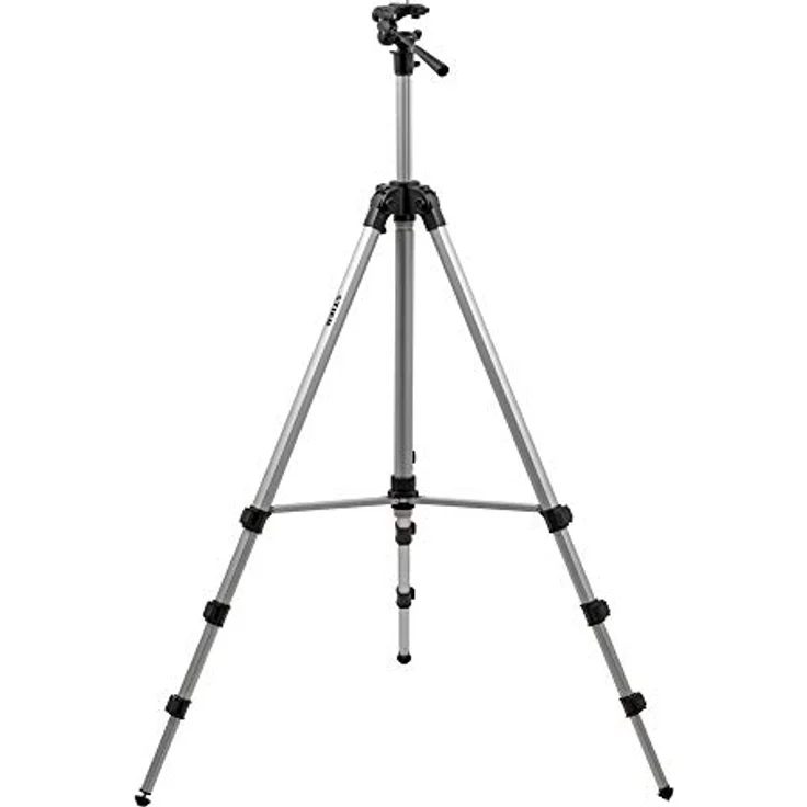 Stier STIER Stativ 250, Aluminium Baustativ mit verstellbarer Höhe von 88 bis 250 cm, für Laser und Nivelliergeräte, inkl. Tragetasche – Bild 1