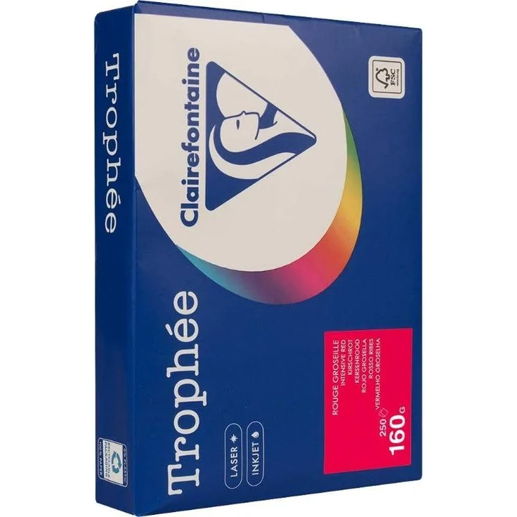CLAIREFONTAINE Farbiges Kopierpapier 'Trophee' 160, FSC-zertifiziert, 160 g/m², DIN A4, 250 Blatt