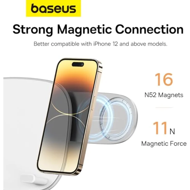 Baseus Seashell Series Verstellbarer Tablet-Ständer – Weiß, Höhenverstellbar, kompakt zusammenklappbar – Bild 5