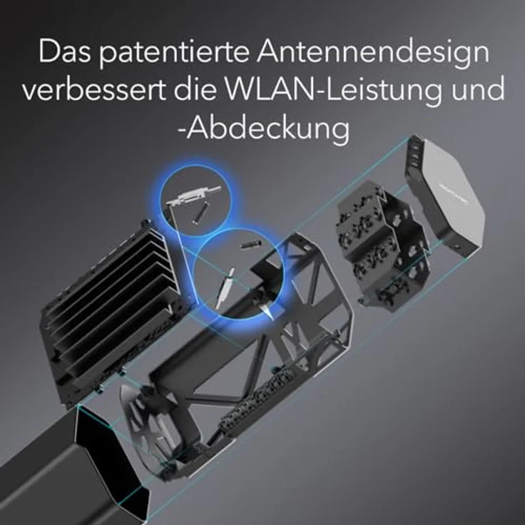 Netgear Nighthawk Tri-Band WiFi 7-Router (RS300) – BE9300 WLAN-Geschwindigkeit (bis zu 9,3 GBit/s) – Abdeckung von bis zu 175 m², 100 Geräte – 2,5-Gig-Internetanschluss – Bild 5