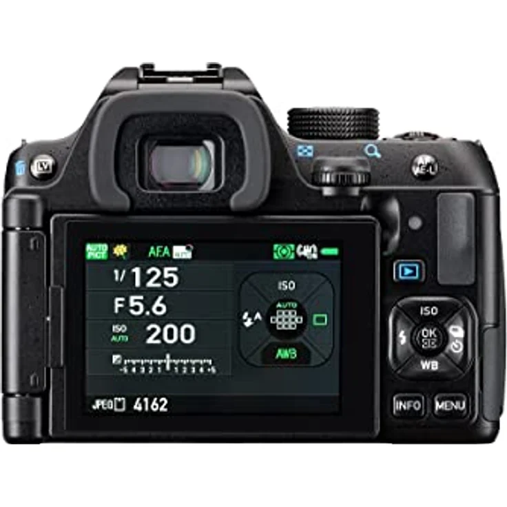 Pentax KF APS-C digitales SLR-Kamerakit mit 18-55 mm WR Zoomobjektiv, staubdicht, wetterfest, Vario-LCD-Display, schwarz – Bild 2