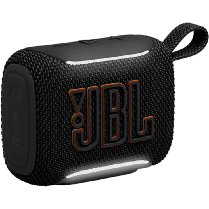 JBL GO 5, Ultra‑tragbarer Bluetooth‑Lautsprecher mit JBL Pro Sound, kraftvollem Bass, 10 Stunden Wiedergabezeit, wasserdichtem Design, Schwarz