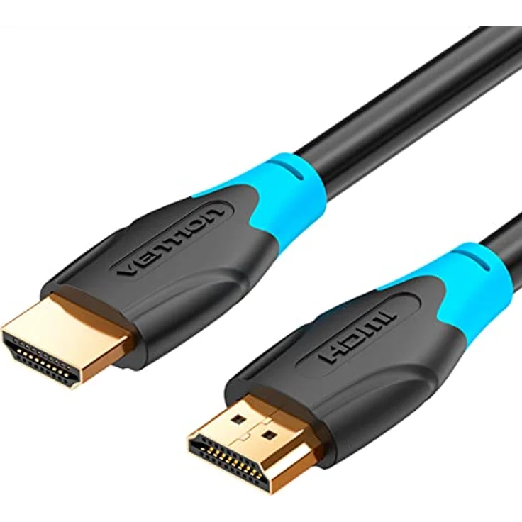 Vention AAC HDMI-Kabel, 0,75 m, Schwarz, 4K/2K Unterstützung, vergoldete Stecker, hohe Zähigkeit – Bild 1