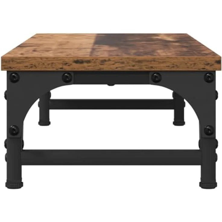 vidaXL Monitor-Halterung Altholz, ergonomischer Monitorständer aus Holzwerkstoff, 55 x 23 x 14 cm, minimalistisch – Bild 8