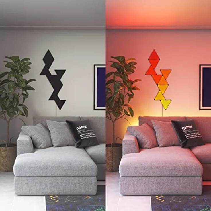 Nanoleaf Formen | Dreiecke | SMK | Schwarz | 9 Stück | EU/UK – Bild 4