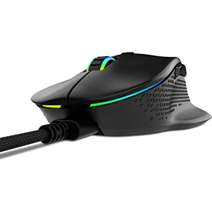 XPG Alpha Gaming-Maus, 16.000 DPI, 400 IPS, 6 programmierbare Tasten, ergonomisches Design (Alpha-BKCWW) – Bild 2