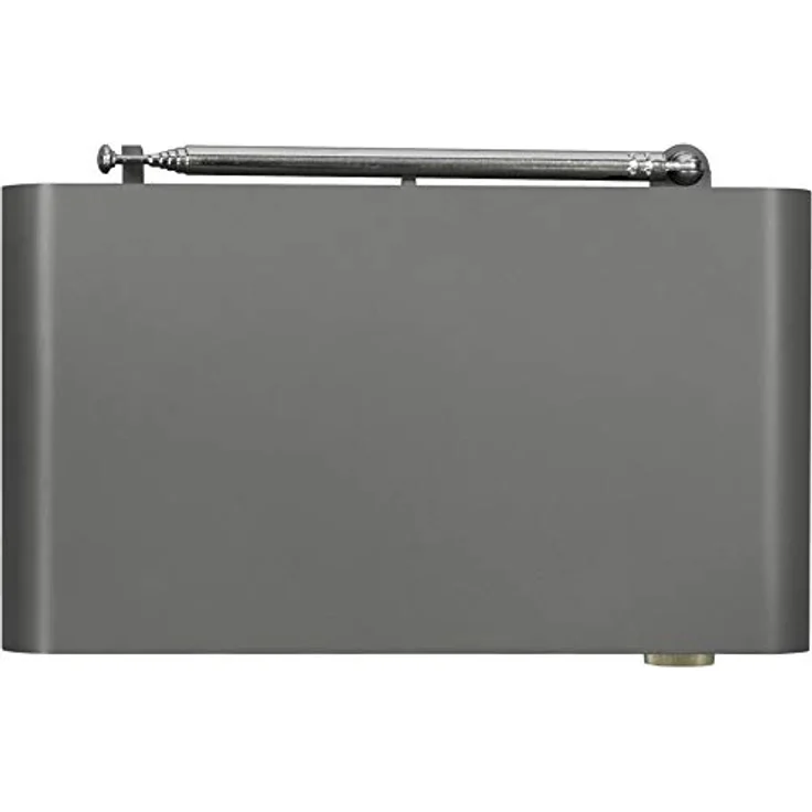 Crosley Tribute AM/FM Radio, Tragbarer Bluetooth Lautsprecher mit Kopfhöreranschluss und Micro-USB-Ladekabel, Wiederaufladbarer Party-Lautsprecher, Anthrazit – Bild 5
