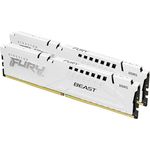 Kingston FURY Beast 32GB 6400MT/s DDR5 CL32 DIMM (Kit mit 2) Weiß Desktop Gaming Speicher - KF564C32BWEK2-32