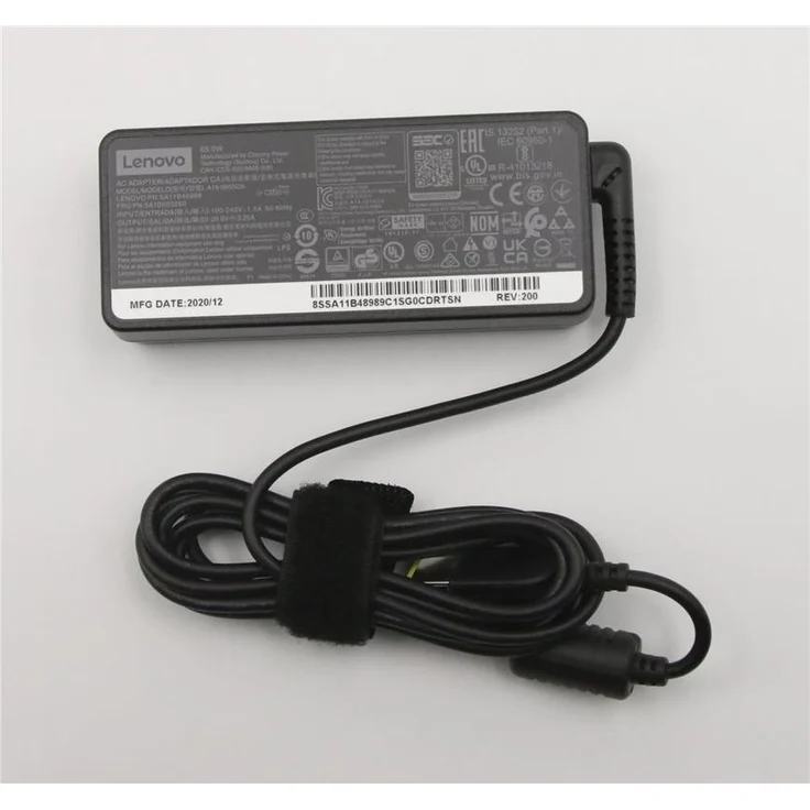 Lenovo CRU AC Adapter, 65W Notebook Netzteil im rechteckigen Design, schwarz