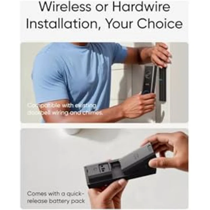 eufy Video Doorbell C31, 2K FHD Türklingel mit SD-Karte und wiederaufladbarem Akku – Bild 5