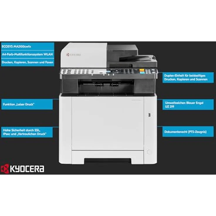 Kyocera ECOSYS MA2100cfx Farblaserdrucker Scanner Kopierer Fax LAN – Bild 3