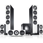 Teufel Definion 3 Surround 5.1-Set - High-End Heimkino Lautsprecher mit Mächtiger Subwoofer, Präziser Wiedergabe, Surround Sound, Musik, Filmton, Kinoatmosphäre - weiß/schwarz