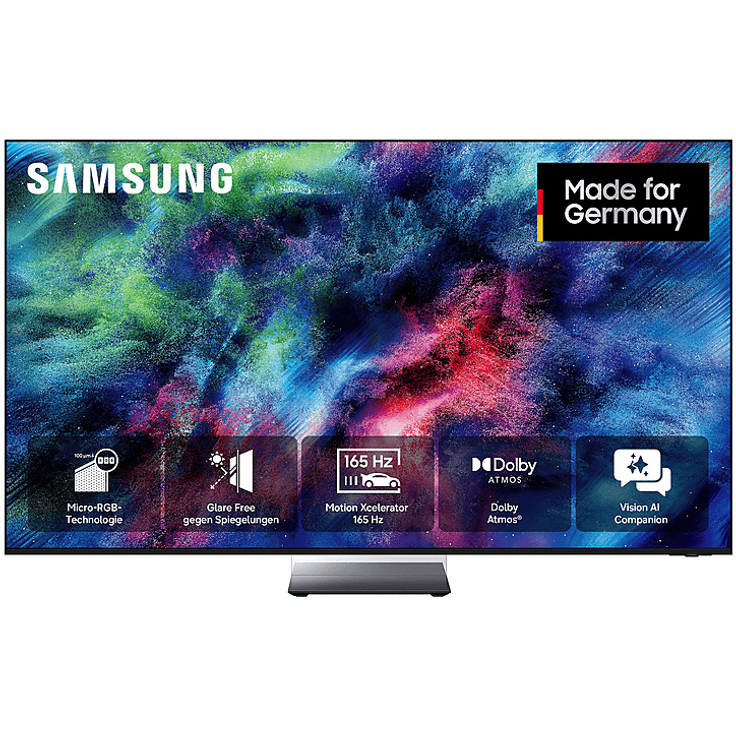 SAMSUNG GMR65R95H Micro RGB R95H Vision AI Smart TV, 65 Zoll UHD 4K mit lokalem Farbdimming und 165Hz Bildwiederholungsrate