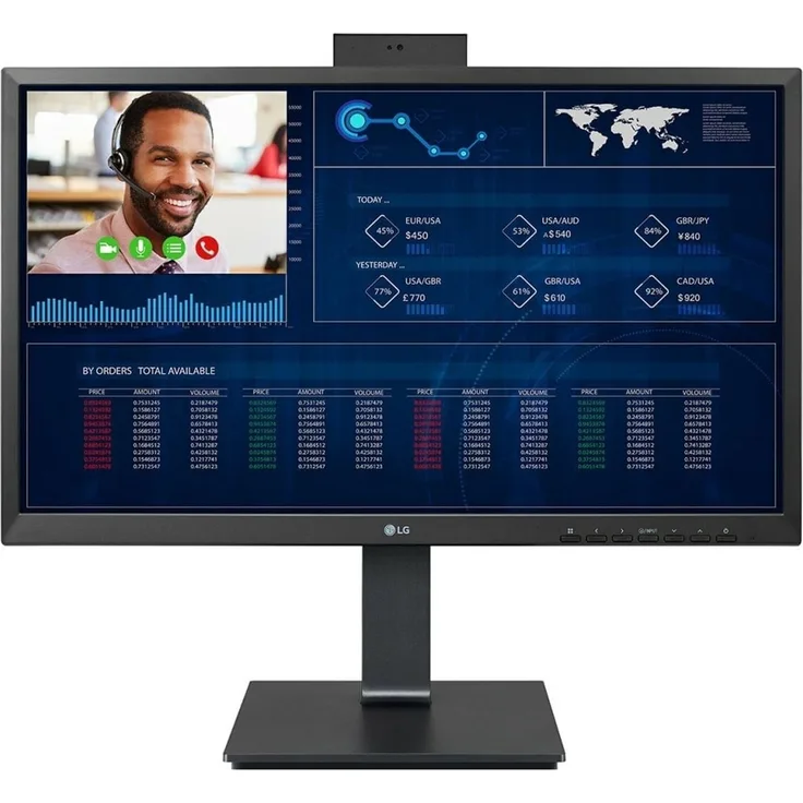 LG 24CQ650W-BP All-in-One-PC, 23.8" Full HD IPS, Intel Celeron 8GB 256GB SSD, Schwarz