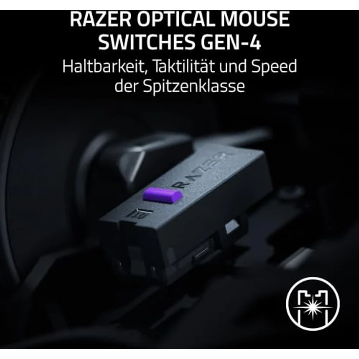 Razer Naga V3 Pro, Kabellose MMO-Gaming-Maus mit HyperScroll Tilt Wheel Gen-2, Focus Pro 50K Optical Sensor Gen-3 und austauschbaren Seitenteilen, Schwarz – Bild 4