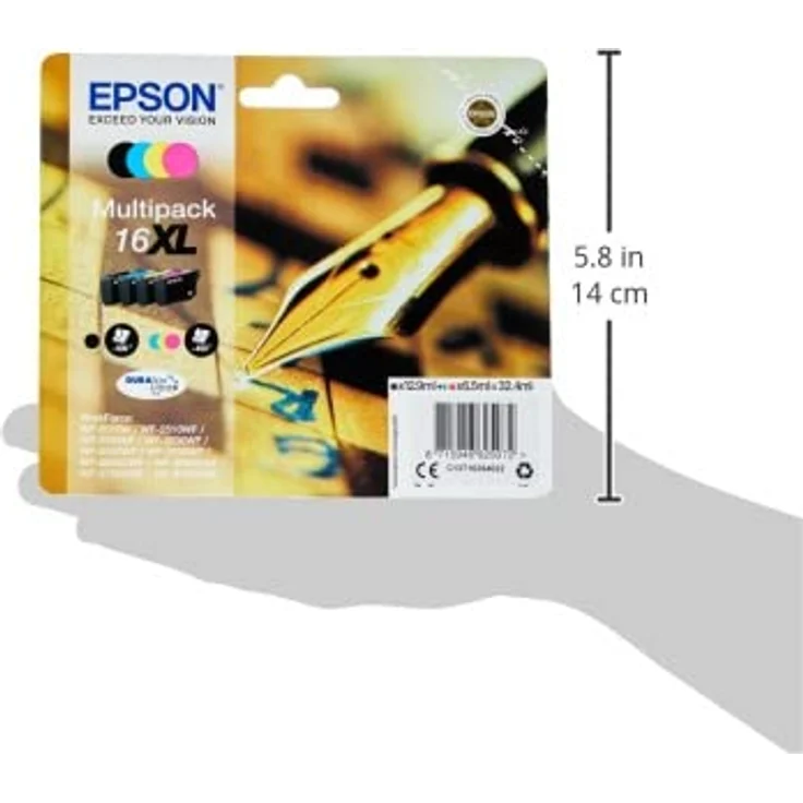 Epson 16XL / C 13 T 16364022 Tintenpatrone schwarz cyan magenta yellow original – Bild 4