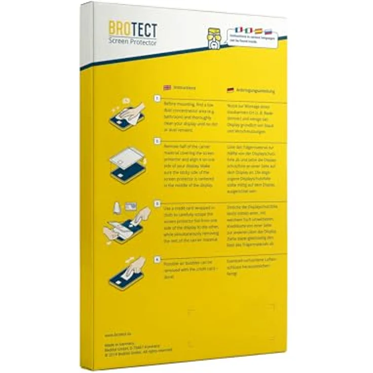 BROTECT Entspiegelungs-Schutzfolie für Bambu Lab H2C, Matte Displayschutz-Folie, 2 Stück, Anti-Reflex, Anti-Fingerprint, Touch-Optimiert, Anti-Kratzer – Bild 4