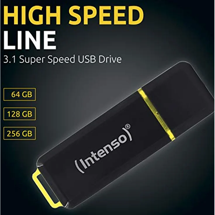 Intenso High Speed Line - 256 GB USB Stick - USB 3.1, Schwarz – Bild 2