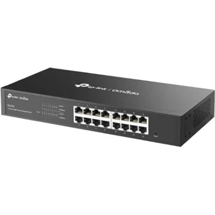 TP-Link ES216G Omada 16-Port Gigabit Easy Managed Switch, Netzwerk Switch mit cloudbasierter zentraler Verwaltung, Schwarz – Bild 5