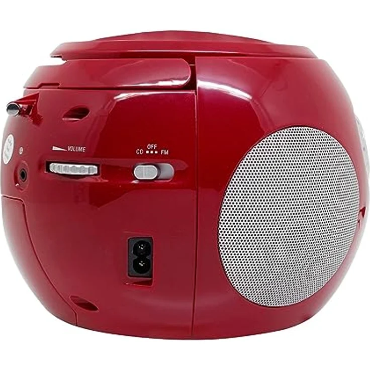 Soundmaster SCD2120RO Tragbares Radio, LED-Anzeige, rot – Bild 3