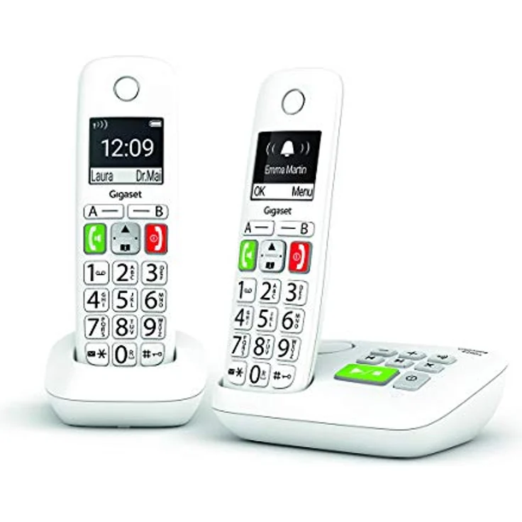 Gigaset E290A Duo, weiß – Bild 3
