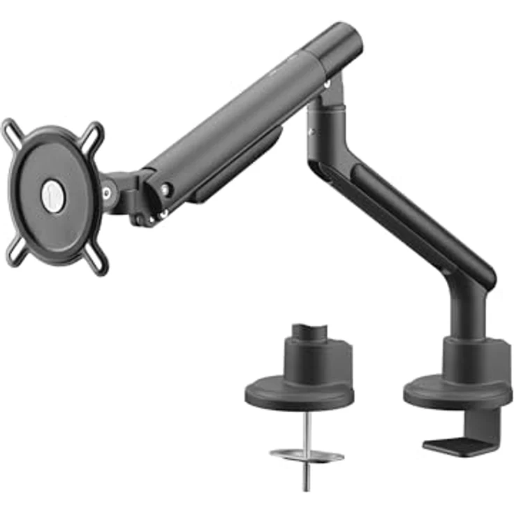 One For All Design Single Monitor-Tischhalterung, höhenverstellbar für 33-88,9 cm (13-35 Zoll), schwarz – Bild 1