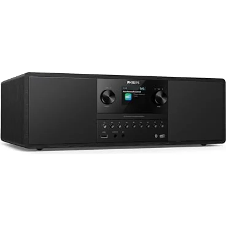 Philips TAM6500/10 Stereoanlage, Digitalradio (DAB), Automatische Senderverfolgung, UKW mit RDS, 50 W, Kompaktes All-in-One-Mikrosystem