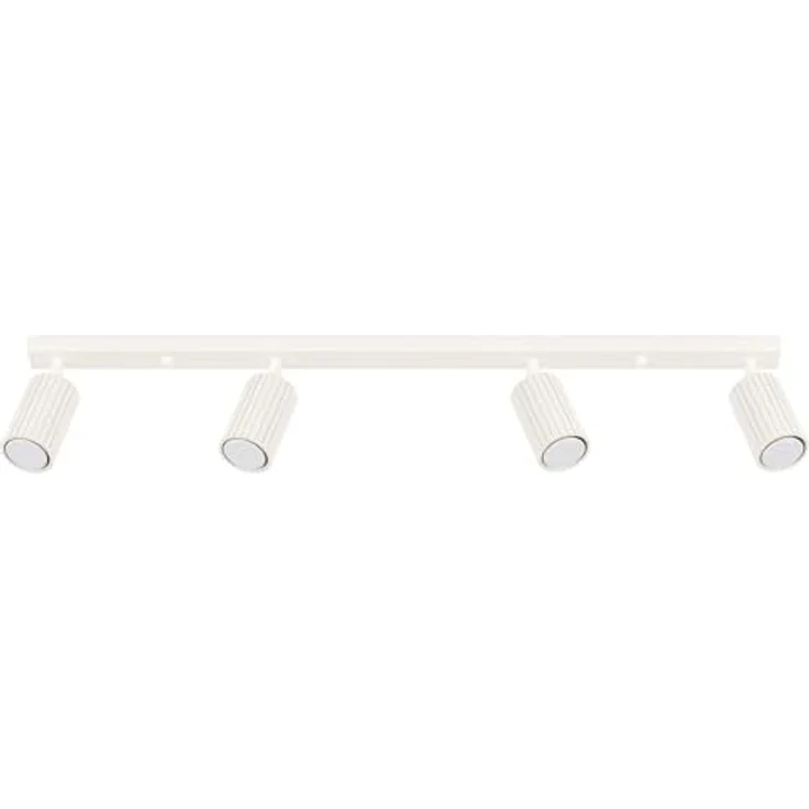 SOLLUX lighting Deckenlampe Aluminium 4 Flammig 81 x 6,5 x 16,5 cm Karbon Beige, energieeffiziente Beleuchtung für stilvolles Zuhause – Bild 1