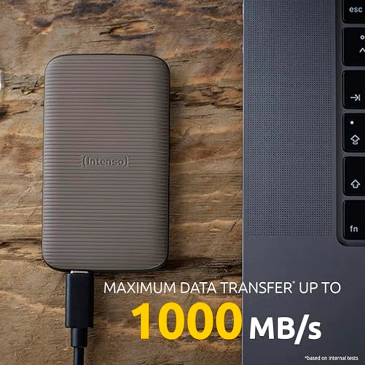 Intenso Externe SSD TX500, 500 GB Portable Solid State Drive, Super Speed USB 3.2 Gen 2x1 (10 Gbit/s), bis zu 1000 MB/s – Bild 3