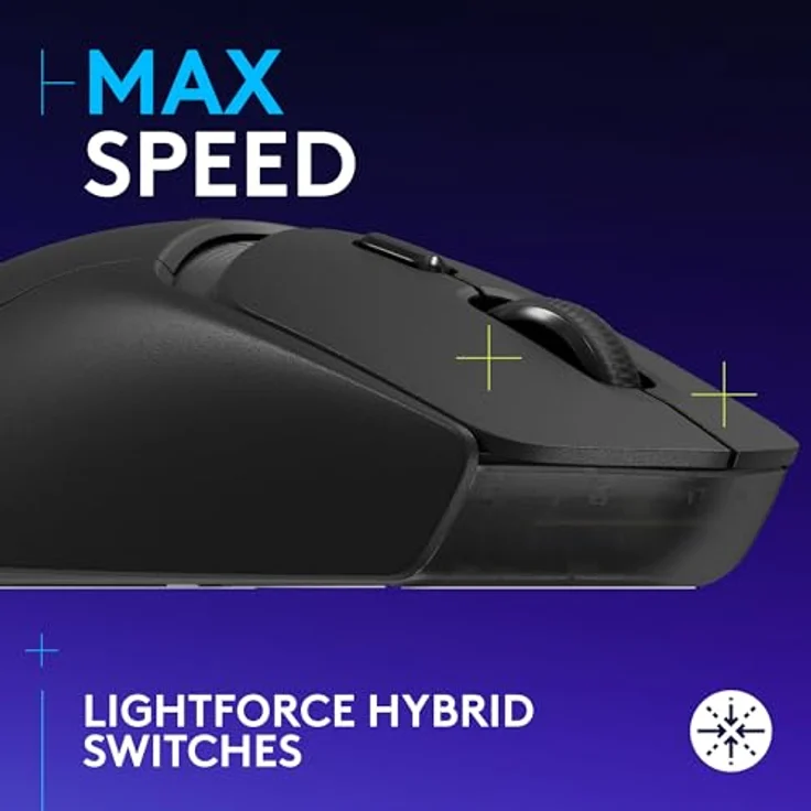 Logitech G309 LIGHTSPEED, kabellose Gaming-Maus mit 25600 DPI, schwarz, versandkostenfrei – Bild 2