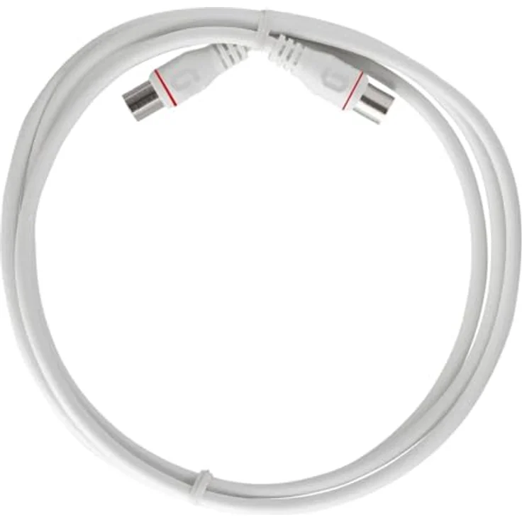 Axing EAK 151-80, Endgeräteanschlusskabel 1,5 m F-Quickfix F-Stecker, 4-fach geschirmt, DOCSIS 3.1/4.0 ready, ideal für Kabelmodem DATA CATV Kabelfernsehen – Bild 1