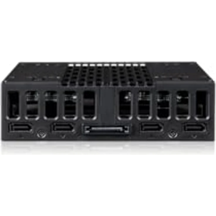 ICY DOCK Tray-Less 4X 2,5 SAS/SATA SSD/HDD Mobile Rack für 5,25 Zoll Schacht | flexiDOCK MB024SP-B, Schwarz – Bild 2