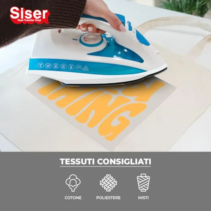 Siser Transferfolie, PVC-frei für Cad-Cut® Anwendungen, Schnittbreite 30 cm, gelb, hohe Waschbeständigkeit – Bild 4
